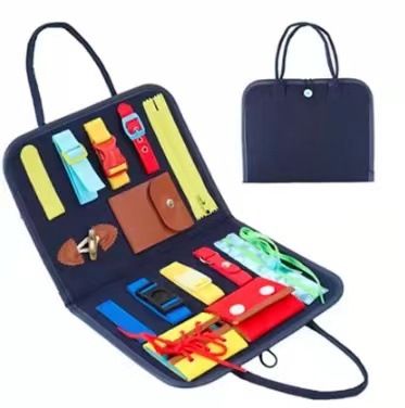 Tablero de aprendizaje de fieltro para niños, juguete para niños pequeños, libro de ejercicios, capacidad de aprendizaje, tablero de vestir, rompecabezas