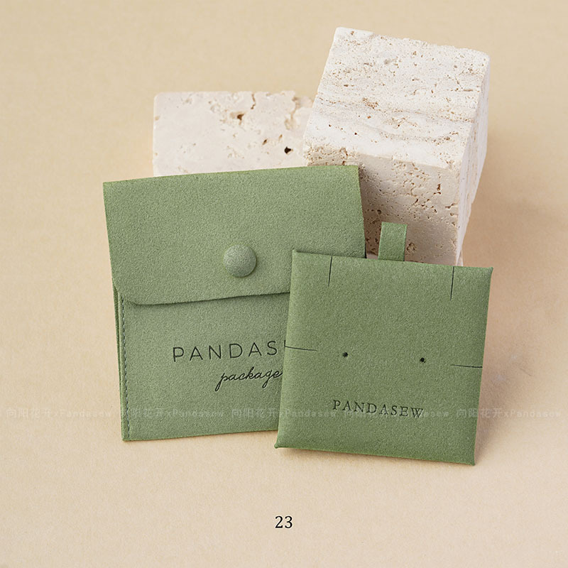 向陽花開xpandasew印刷ロゴ超繊維ボタンバッグ内のパレットネックレスイヤリングアクセサリー収納袋|undefined
