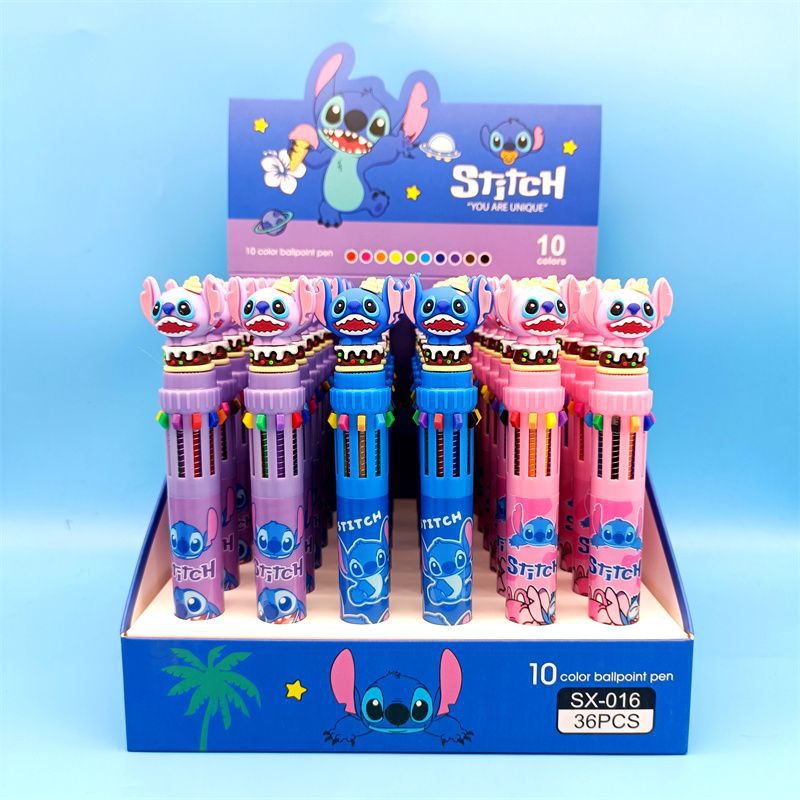 Sanlio nuevo bolígrafo de 10 colores sanrio kulomi bolígrafo de 10 colores bolígrafo de mano explotador transfronterizo de fuentes de comercio exterior.