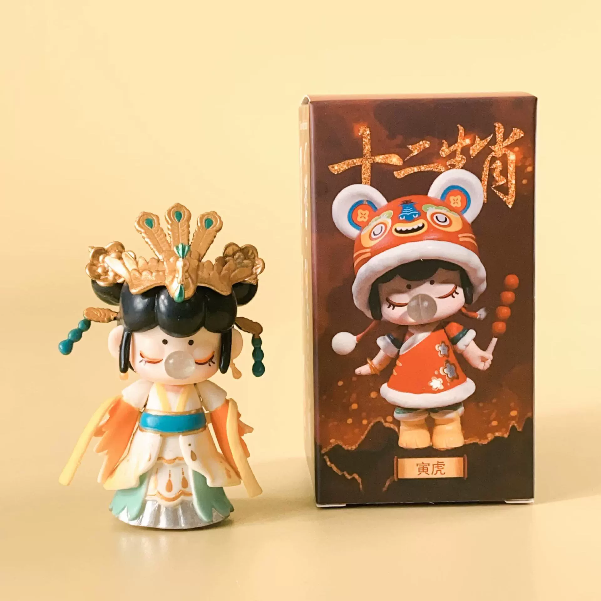If the Blind Box серии dream afternoon tea Chunsheng Xia Changlinsen Blow bubble girl hand-made ornaments