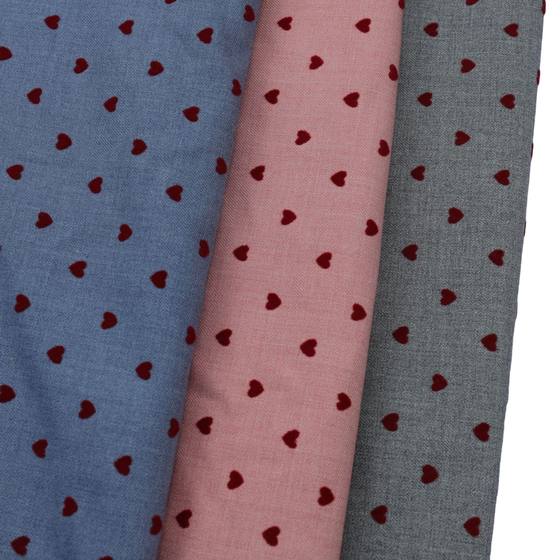 Tr Woven Pure Color Angora Red Heart Flocking Miu Korean Daughter Wear DIY Headband Simple Fabric