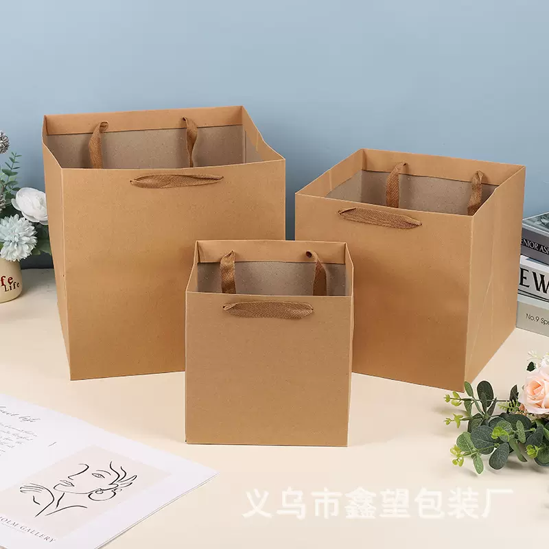 ถุงของขวัญ, ถุงหิ้วของขวัญทรงสี่เหลี่ยม, ถุงของขวัญสำหรับโรงงานอบเค้ก, ถุงกระดาษคราฟท์, ถุงบรรจุภัณฑ์ตุ๊กตา