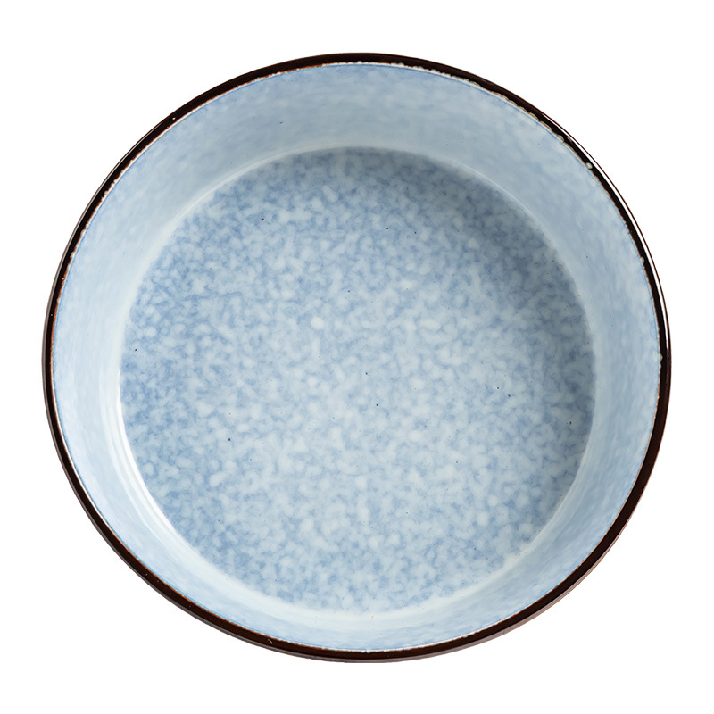 Cuencos de cerámica retro para el hogar, cuencos grandes, cuencos de ensalada occidentales para restaurantes, cuencos de fideos al por mayor, vajilla, cuencos de sopa, platos de hotel