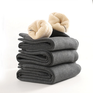 Boys' fleece-lined Thickened Warm Pants Leggings Autumn Pants Children's Inner Wear Baby Wool Pants Children's Cotton Pants Autumn and Winter