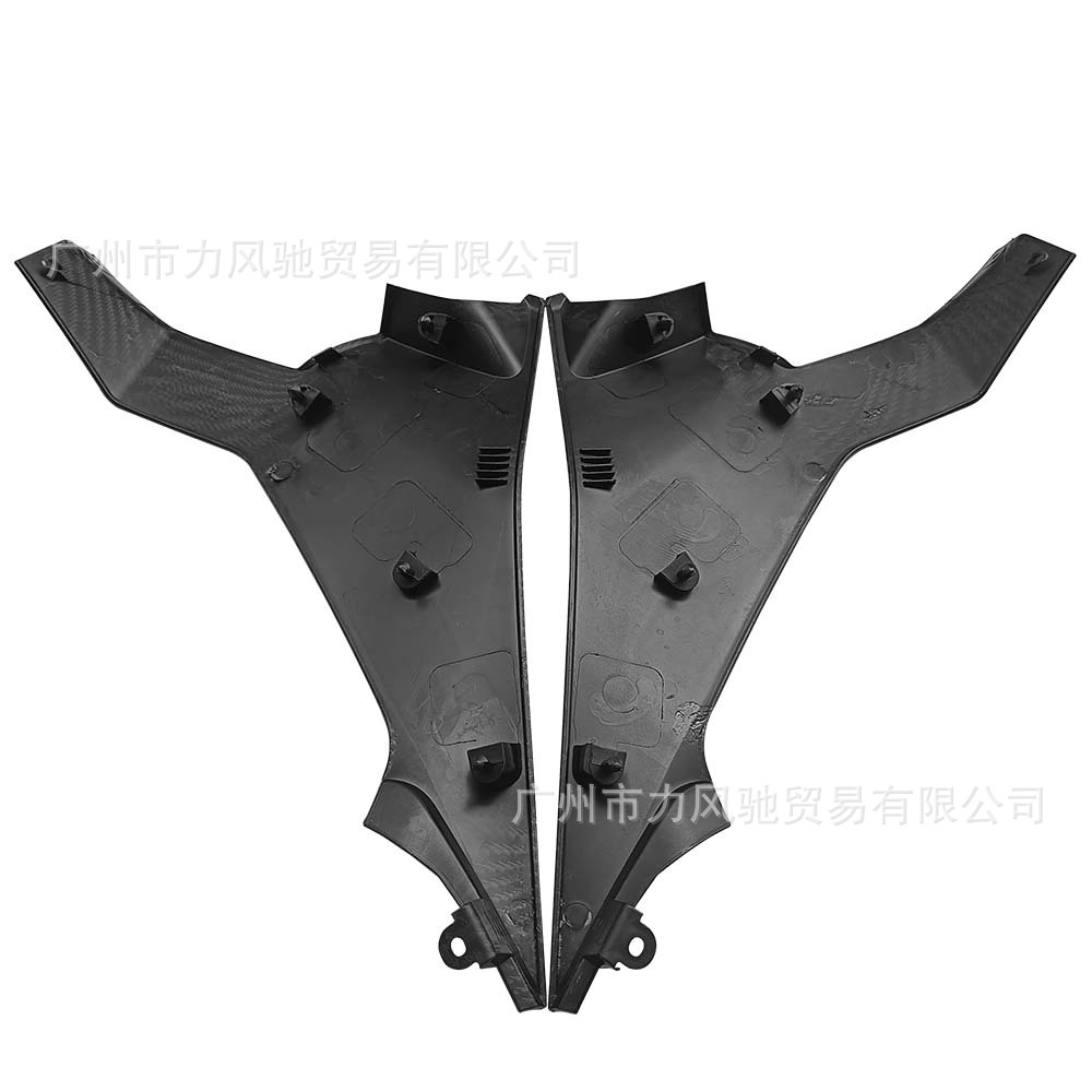 Adecuado para Kawasaki Ninja NINJA400 18-22 modificación de la cubierta del tanque de combustible izquierda y derecha placa lateral placa lateral de la carcasa patrón de fibra de carbono