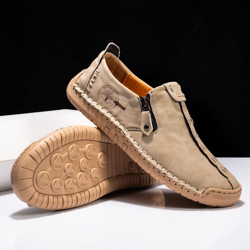 Chaussures de mariage décontractées à bout pointu et imperméables en cuir verni pour hommes_voghion.com
