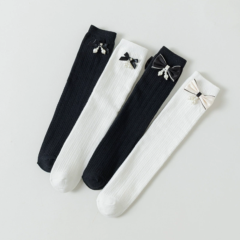 Thin colored breathable children's summer knee socks for elementary school students, mid-length