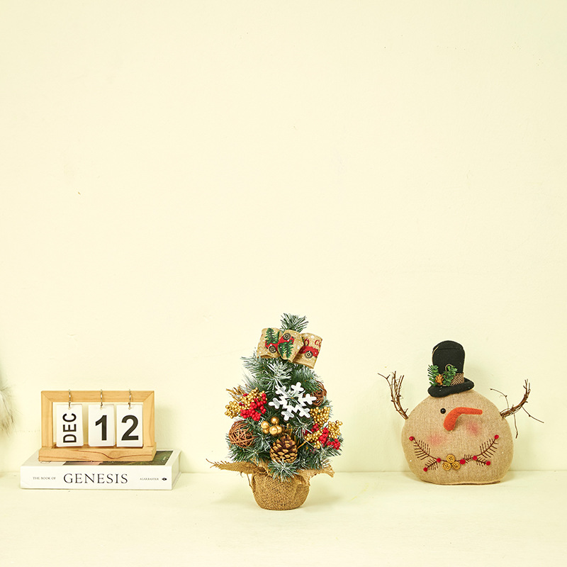 Navidad nuevo 30cm 60cm escritorio Navidad decoración traje guirnalda ratán Navidad árbol combinación vacaciones preferido