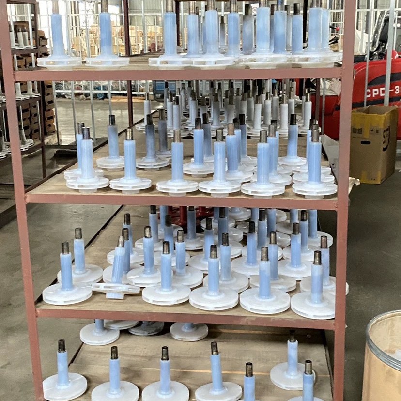 安徽卧龙IHF四氟合金塑料离心泵叶轮配件化工用泵配件氟塑泵叶轮