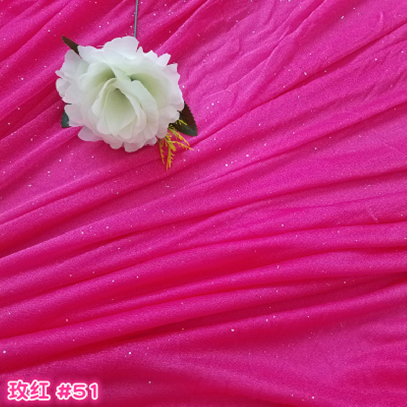 Tejido de gaza de belleza cortina de boda prop telón de fondo cortina de gaza de techo gaza de techo paleta tela de seda perlada