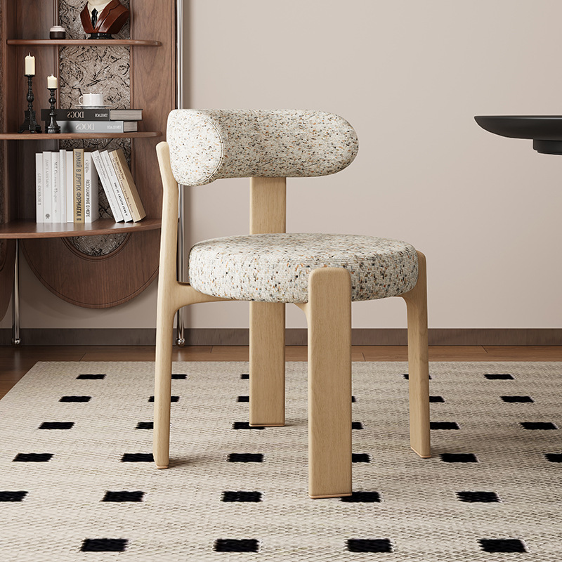 Sillas de comedor de madera sólida retrógrada francesa sillas de comedor de estilo medieval sillas de diseño de alta calidad sillas de respaldo nórdicas
