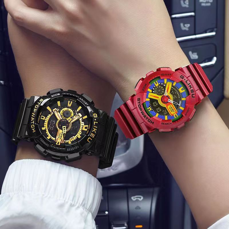 Sports Watch Black Gold Black Warrior Student Men and Women Fashion Trendy Couple Pair Low Price Dropshipping Ao Watch