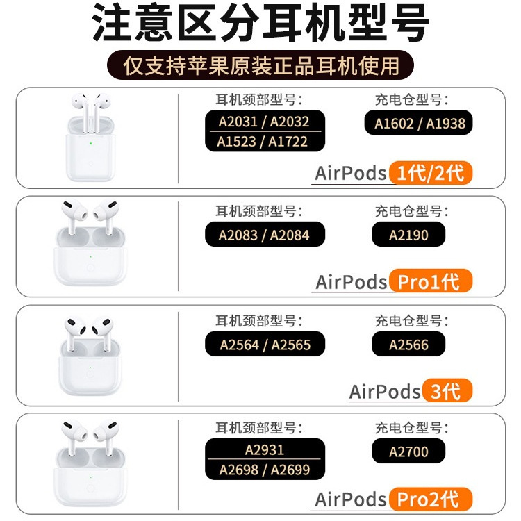 博音适用苹果耳机充电仓盒蓝牙1/2代3三耳机仓air二pro一代充电器|undefined
