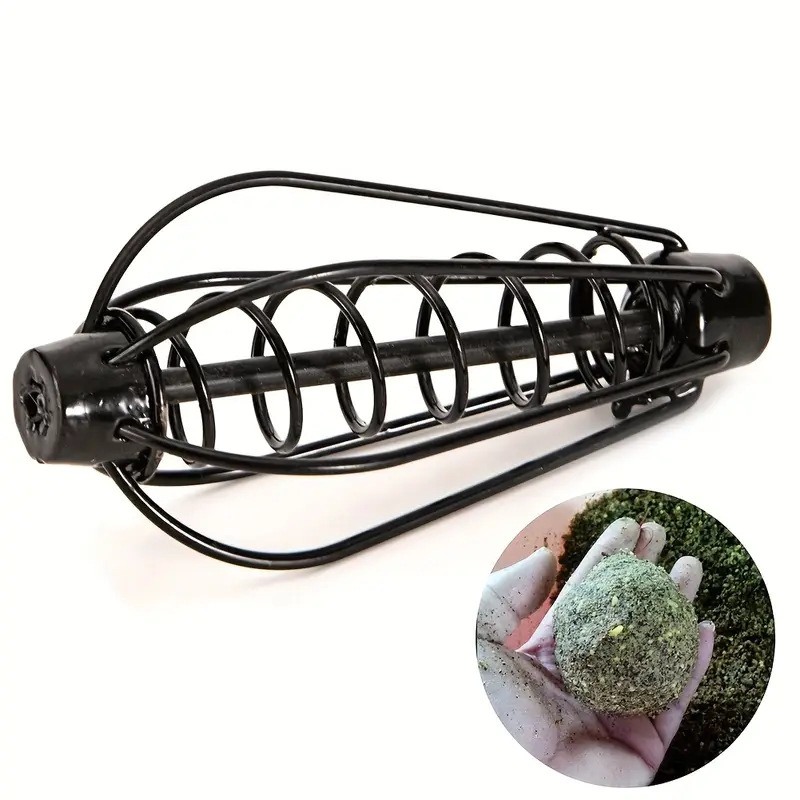Cross-Border Bait Cage with Weight for Setting Nests, Bait Feeder, European-Style Feide Bait Cage, Copper Spring, Long-Range Baiting Device