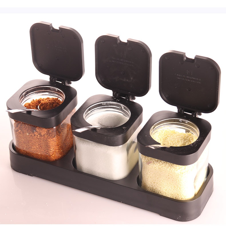 调料盒套装家用组合装厨房高端收纳盒罐子盐罐调料瓶调味料调味罐详情3