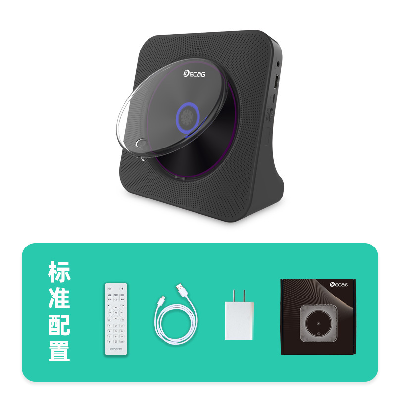 Kecag家庭用cdプレーヤーレトロinsプレゼント英語bluetooth音楽ディスクアルバムcdプレーヤー|undefined