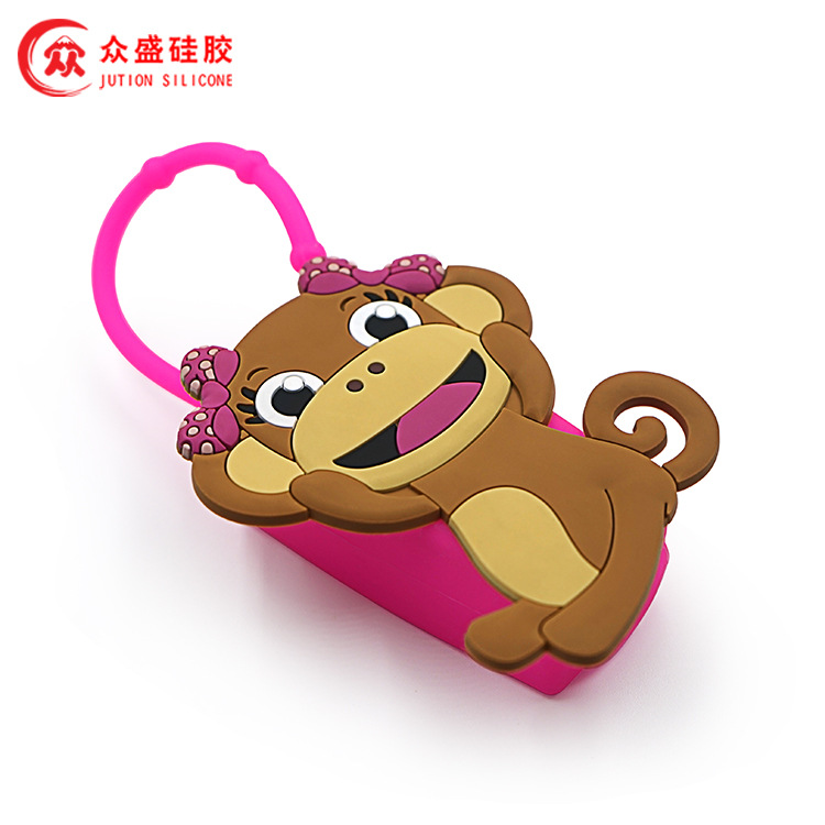 Funda de silicona para botellas pequeñas, diseño cartoon reutilizable