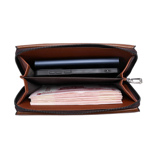 Cross-border new men's wallet multi-card slot casual retro PU wallet large capacity handbag coin purse