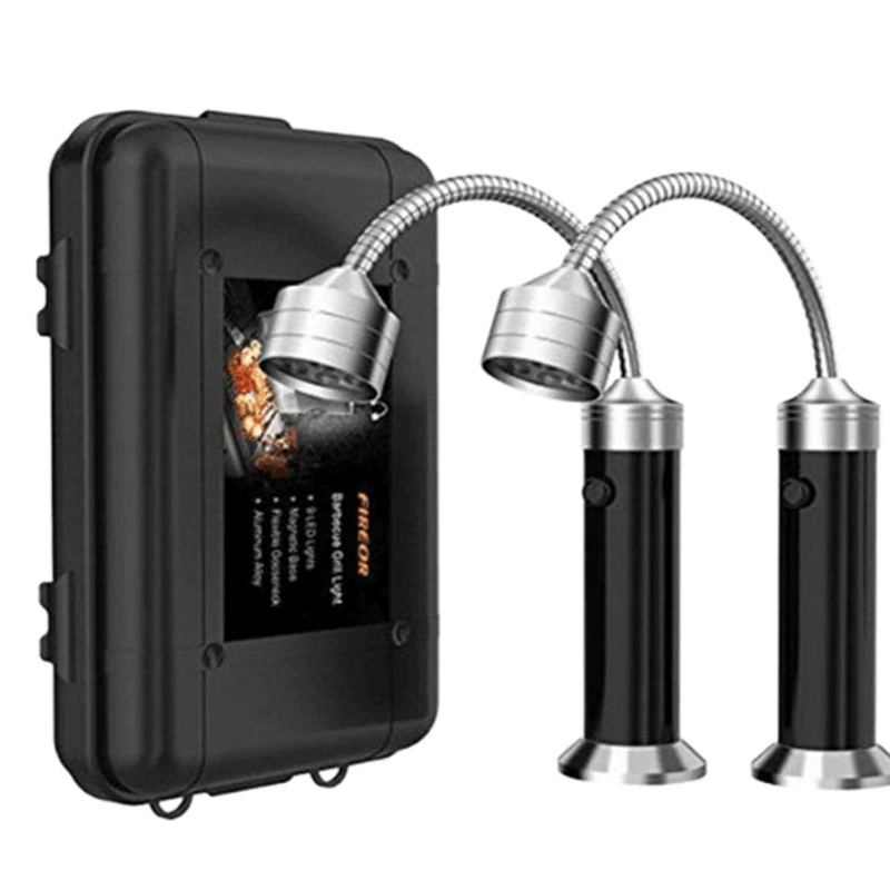 Шланг лампа фонарик 9LED с магнитом Гибкая барбекю работы лампы наружного аварийного освещения оптом