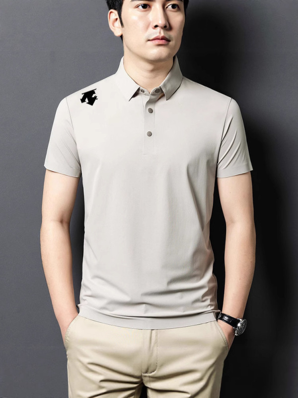Dijia 同品質シームレスアイスシルク速乾半袖 Tシャツポロシャツメンズ夏ビジネスカジュアルトップス男性用|undefined