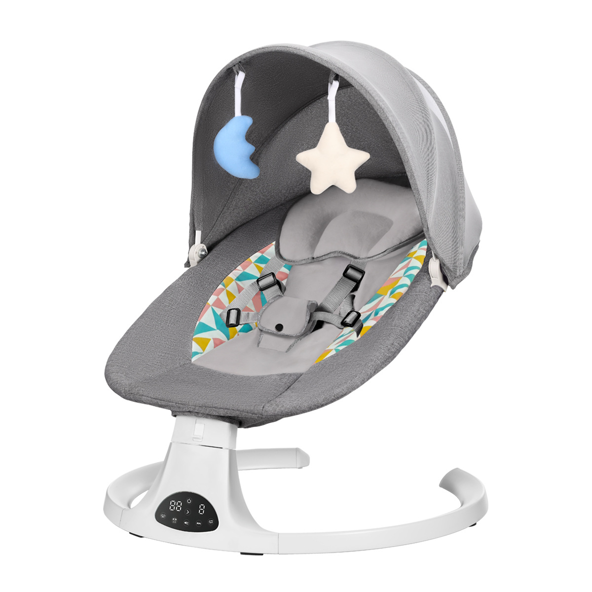 DEAREST BABY Mecedora eléctrica inteligente para bebés, cuna multifuncional para acostar a un bebé para dormir