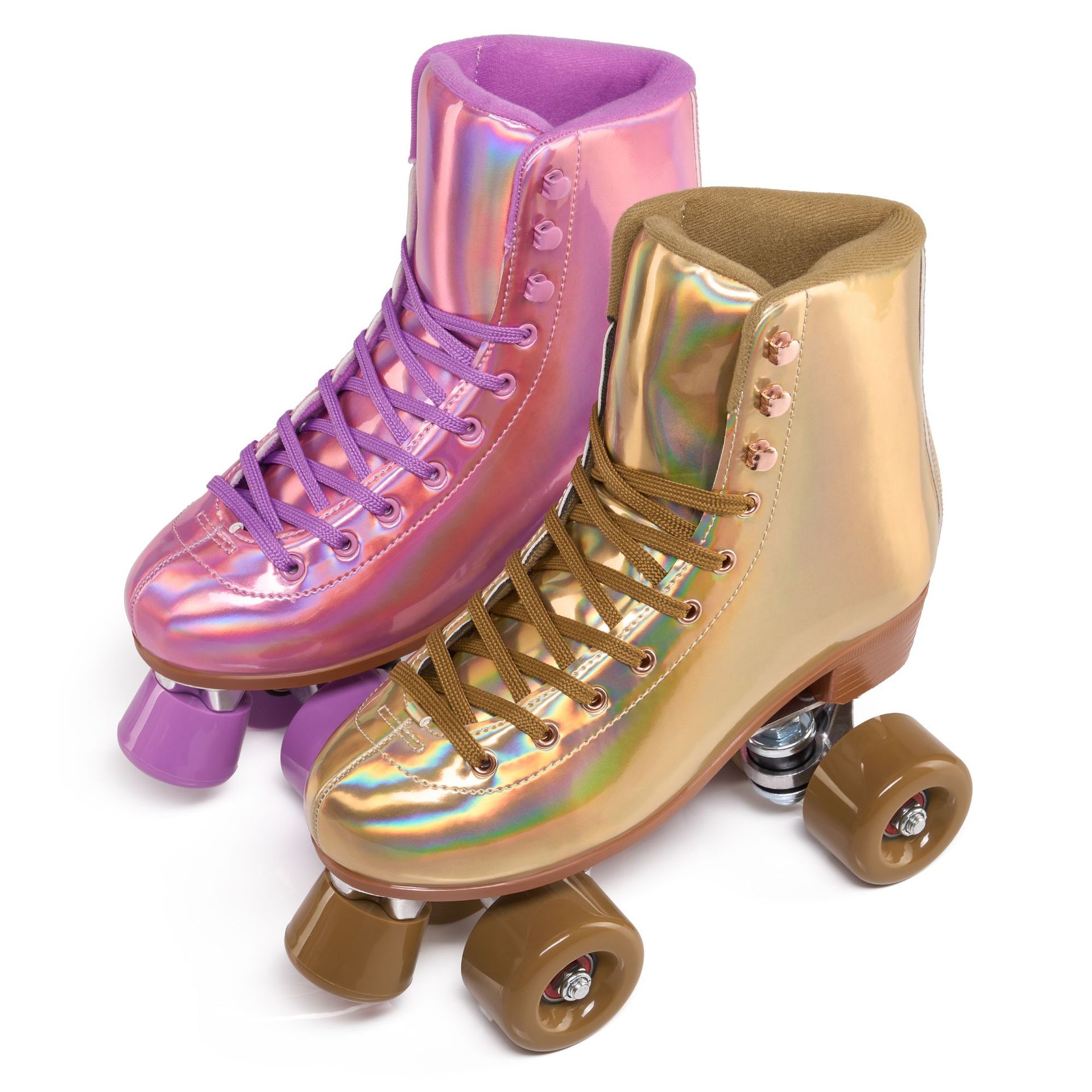 Factory direct supply of Century Fortune Tiger's new adult double-row roller skates with laser-cut fabric, non-slip and wear-resistant.