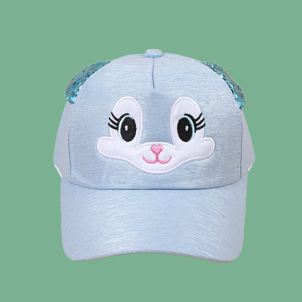 Korean Children's Sequined Bunny Cap display picture 8