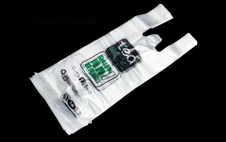 Milk tea packing bag a cup bag double cup bag 100 to a cup of packing bag thickened vest take-out packing bag