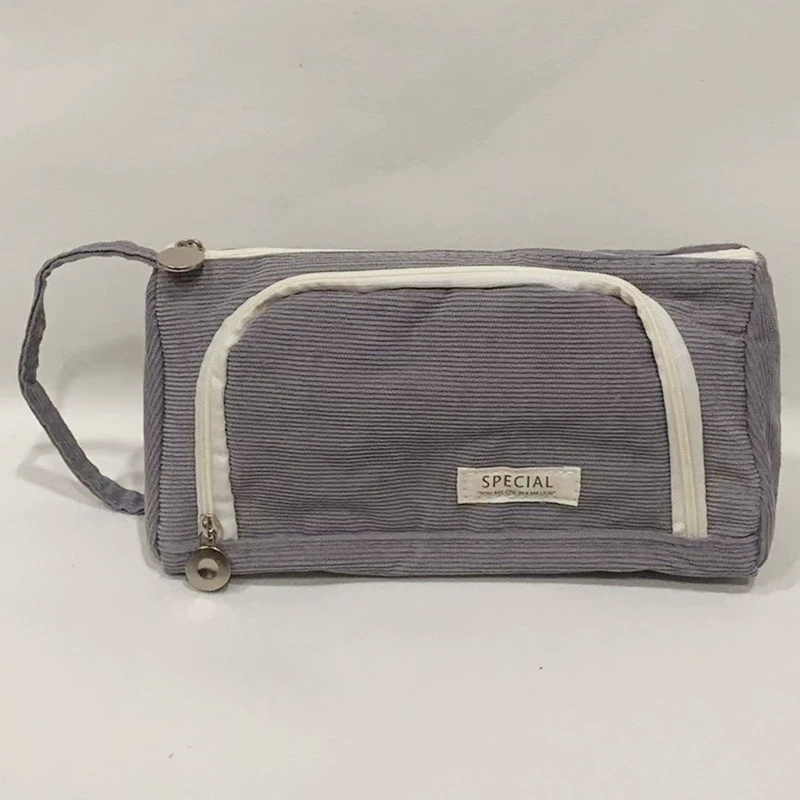 Capacious high quality universal handheld pencil case for students