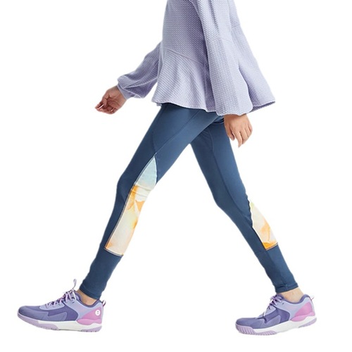 Girl's Children Yoga Pants 2024 Spring New Girls' Outerwear Splicing with Pockets Sports Tight Leggings