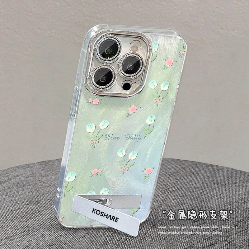 チューリップ Apple 16 携帯電話ケース ハイエンド iPhone15promax レンズフィルム付き 14pro ブレスレット|undefined