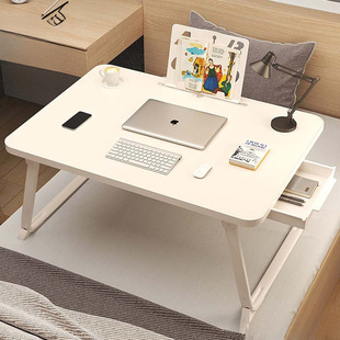 Bed Folding Table Portable Small Table Student Study Dormitory Bedside Stand Computer Desk Lazy Desk