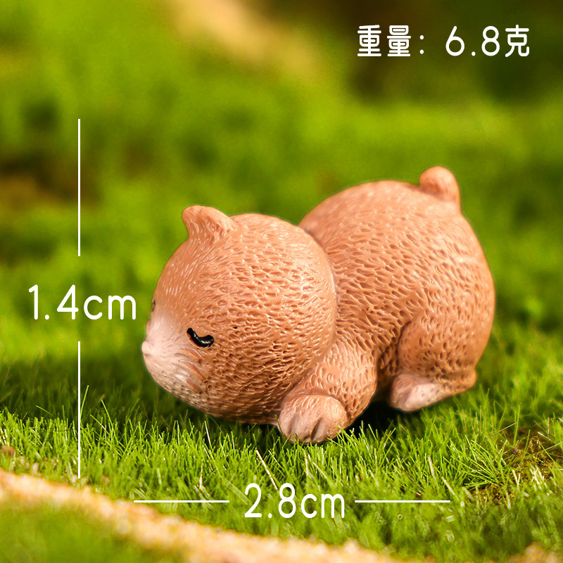 マイクロランドスケープクリエイティブかわいい小さなモグラ diy ガーデニング造園装飾ドールハウスオフィスデスクトップ装飾品|undefined