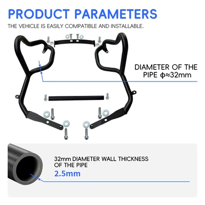 Suitable for Qianjiang Flash: Motorcycle bumper