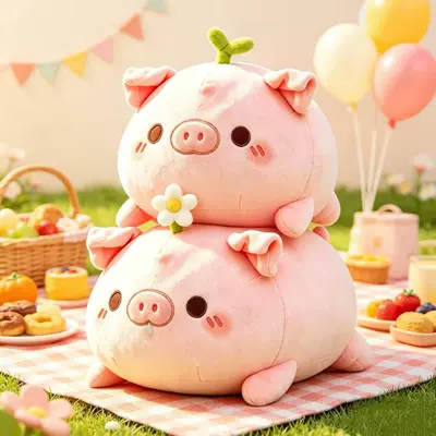 pig children's doll, a birthday — Oyuncaq yastıqlar