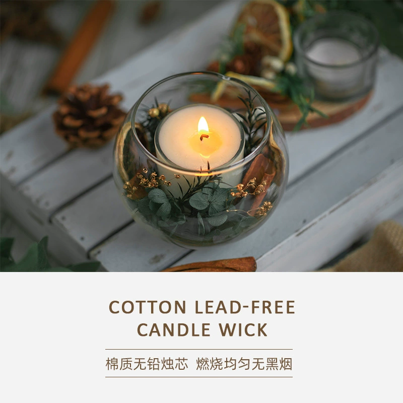 Рождественская свеча подсвечник Материал Пакет стекло ароматерапия желе свеча чашка контейнер стеклянный круглый цилиндр маленькая круглая чашка пустая чашка