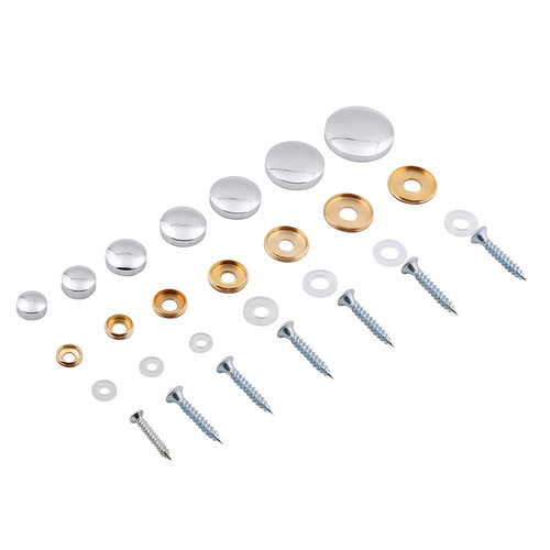 Jinnat Pure Copper Mirror Nails Advertisement Signature Screw Decorative Cover Thickened Glass Decorative Nails Flat Mirror Nails