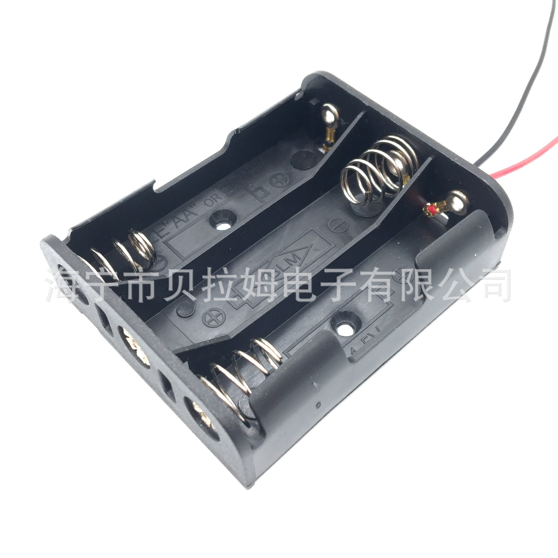 3AA五号三节5号3节UM3*3并排带导线电池盒