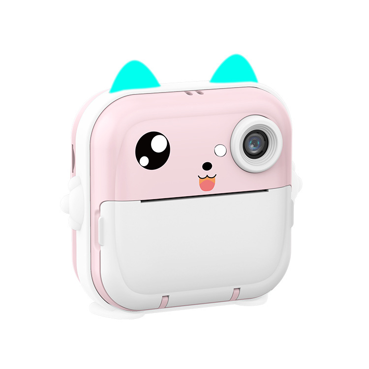 Polaroid para niños transfronterizos Cámara de impresión de preguntas incorrecta Mini cámara digital SLR de doble lente Impresora fotográfica