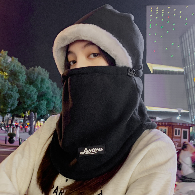 Mascarilla de Cuello Multifuncional para Ciclismo de Otoño/Invierno para Hombres, Acolchada, a Prueba de Viento, con Orejeras