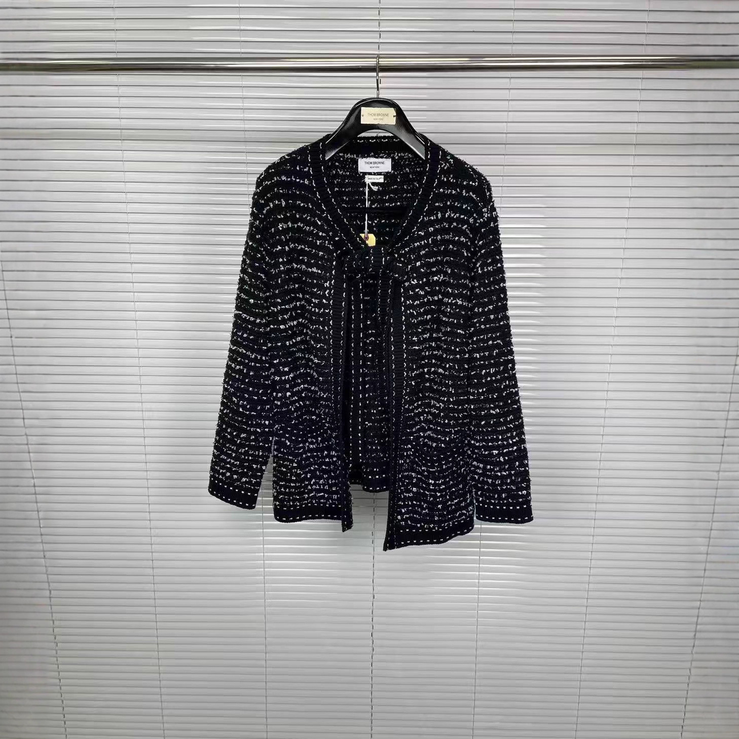 Tb Factory Direct Autumn and Winter New Tweed Thin Strap Wool Cardigan Women's Casual Comfortable Versatile Cardigan Jacket