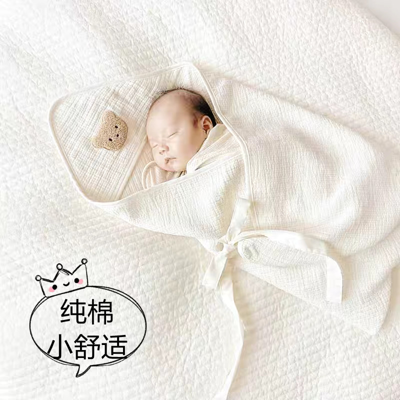 Ins K-Style of Newborn Baby Quilt Spring, Autumn and Summer Thin Pure Cotton Delivery Room Wrap Wrap Baby Swaddling Wrap
