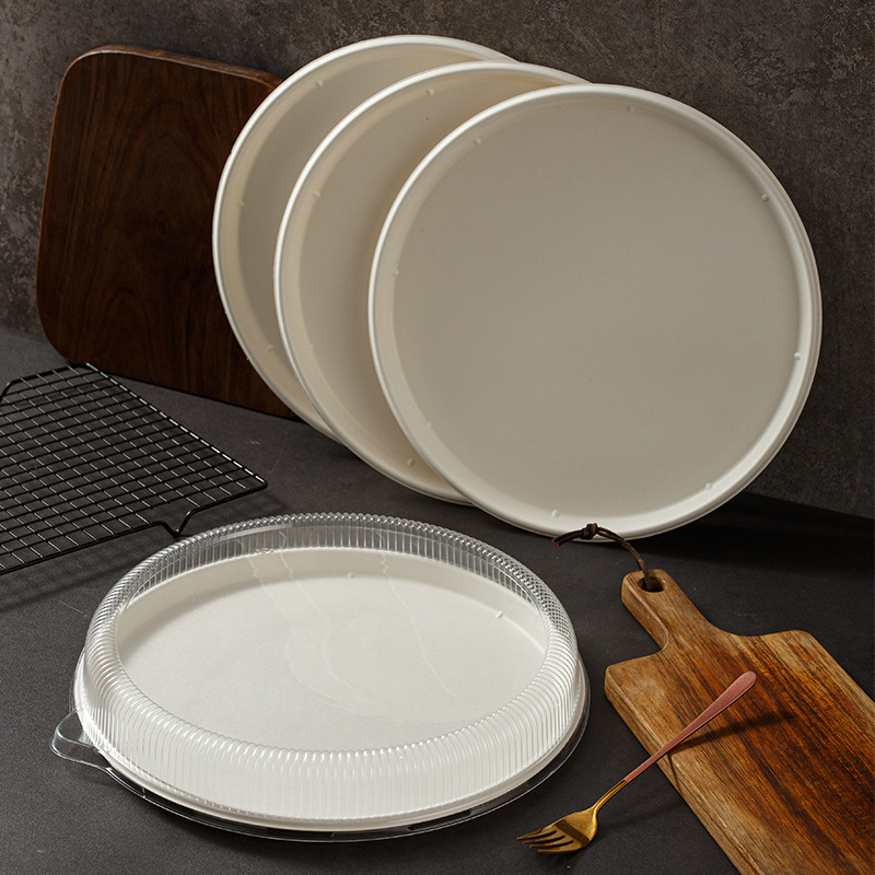 Plato de pizza desechable Plato de papel