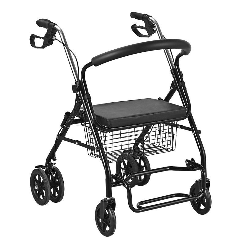 車輪付き歩行器、リハビリテーション歩行器、高齢者用の手押し歩行器、高齢者用のプッシュ式ショッピングカート、バスケット付き|undefined