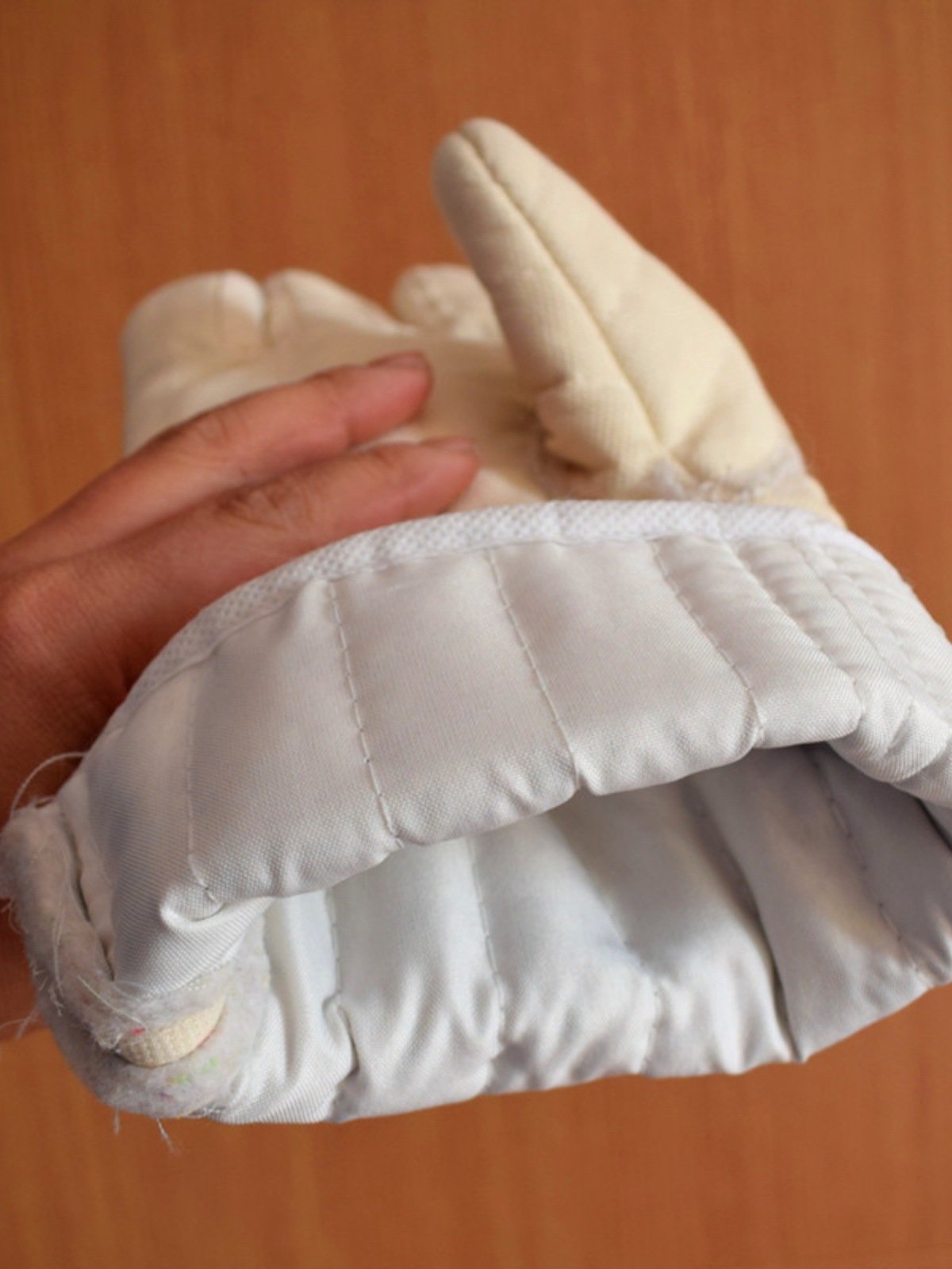 5 손가락 지속 오븐 전자 레인지 고온 방화 내마모성 단열 두꺼운 노동 보호 산업 베이킹 장갑