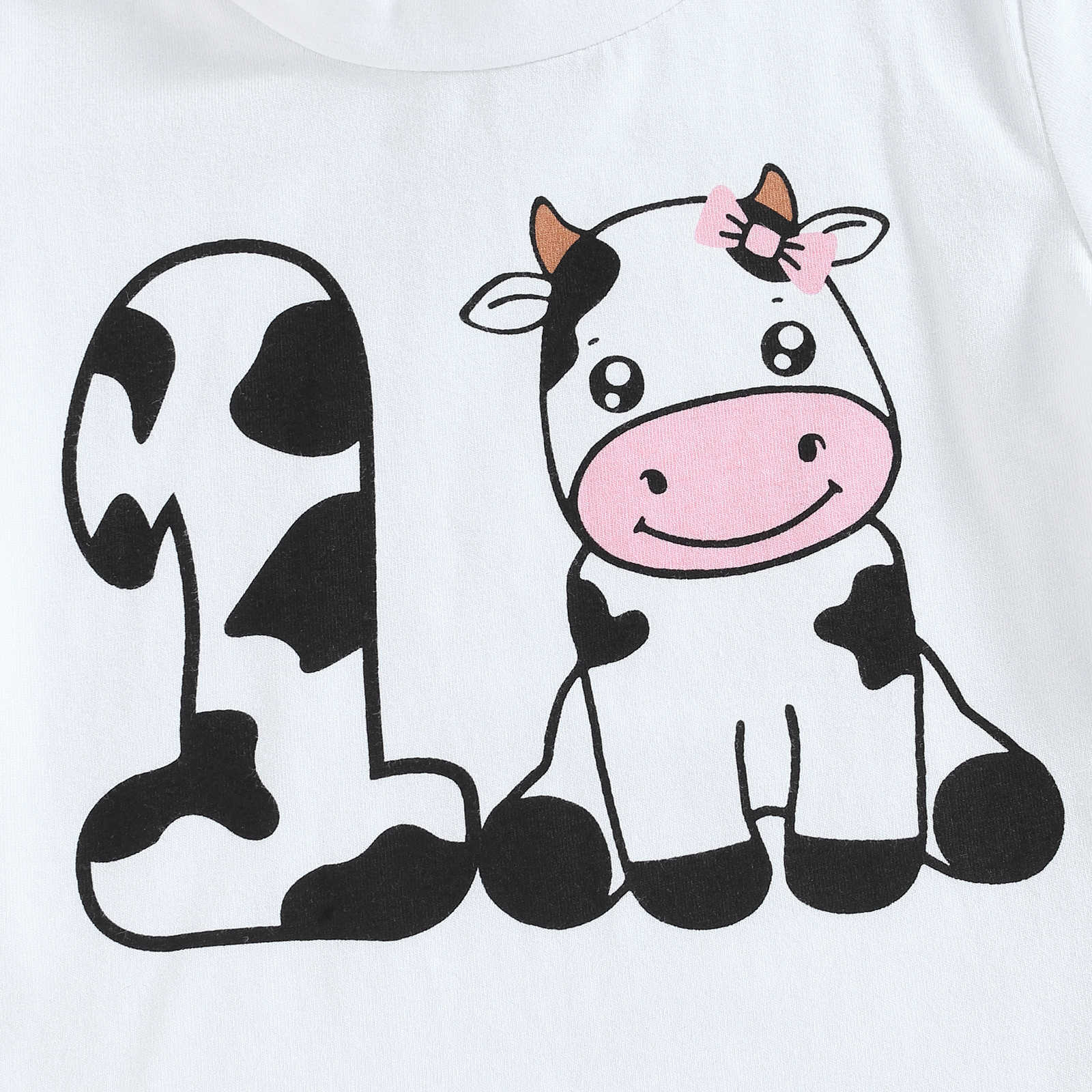 Cute Cows Girls Clothing Sets display picture 4