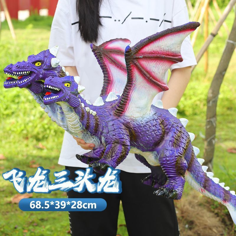 超大号软胶恐龙玩具儿童仿真三角龙动物模型玩偶男孩地摊跨境批发|undefined