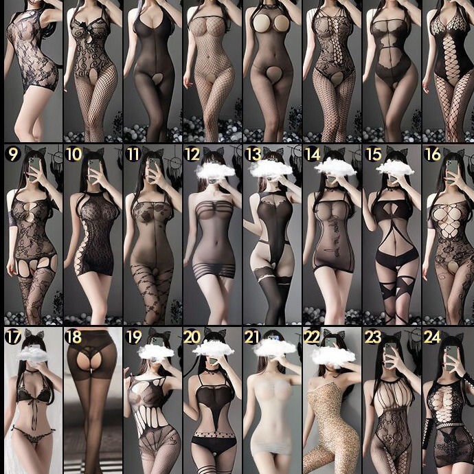 Yuhuan Sexy Lingerie Three-Point Passion No-Take-Off Tight Stockings Tearable Sexy Mesh Suit Drop Shipping