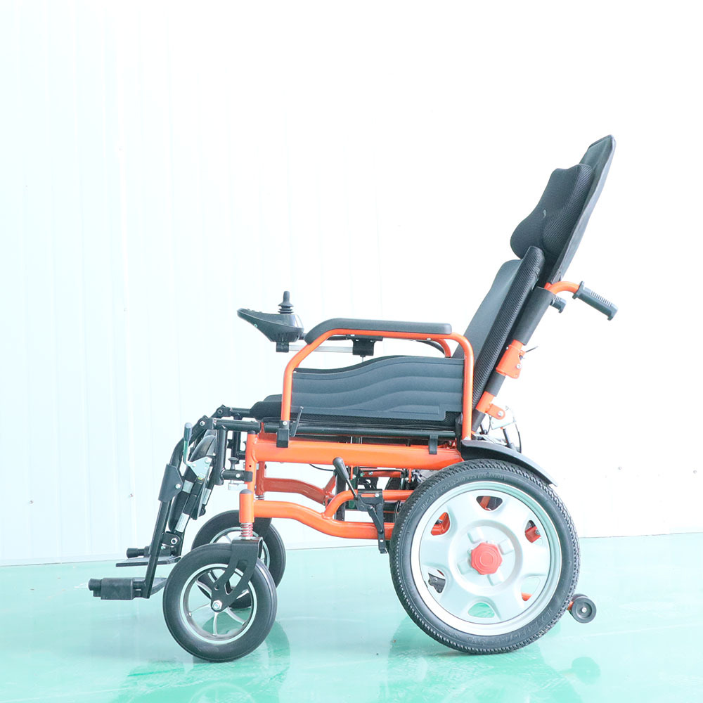 Reclining Electric Wheelchair, Intelligent Fully Automatic Folding Electric Wheelchair for the Elderly and Disabled, Mobility Scooter for the Elderly