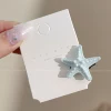 3# starfish hairpin-blue